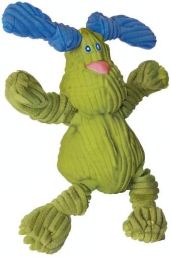 HuggleHounds Huggle-Fusion Dog Toy - Dog Toys Rubber, Fuzzy Dog Toy, Puppy Essentials, Plush & Heavy Duty Latex for Small, Medium & Large Dogs, All Breeds - Bugsy Bunny
