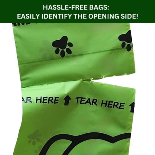 240 Dog Poop Bags | Certified Compostable| Eco-friendly Pet Waste Bags with Dispenser |16 Rolls of Plant Based, Extra-thick, leak-proof and odor-proof Bags | Good for Dogs, Cat's Litter, Kid's Diapers
