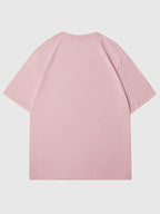 Verdusa Women's Lips Print Graphic Tees Y2k T Shirts Summer Crew Neck Vintage Going Out Tops