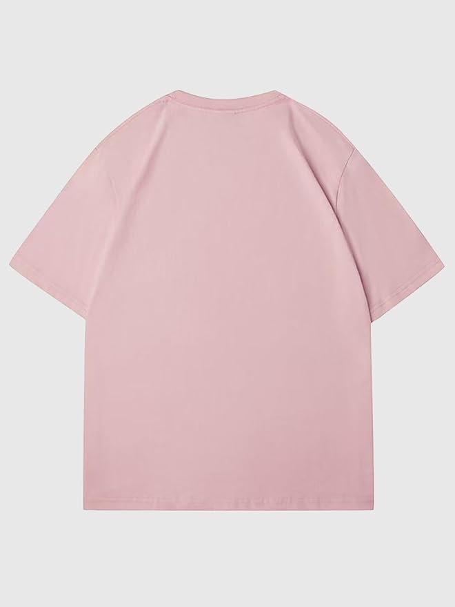 Verdusa Women's Lips Print Graphic Tees Y2k T Shirts Summer Crew Neck Vintage Going Out Tops