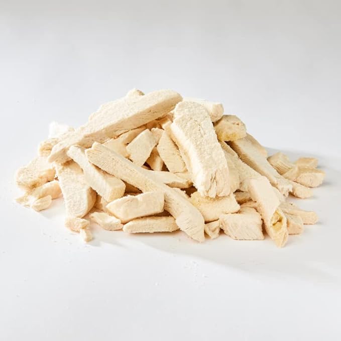 Fresh Is Best Freeze Dried Dog Treats - Raw Freeze Dried Chicken Breast for Dogs & Cats - Healthy Dog Training Treats in Resealable Zipper Bag - High-Protein Single Ingredient - Made in The USA