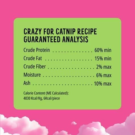 Bonkers Purrpops Freeze Dried Chicken & Catnip Flavor Lollipop Cat Treats, Healthy Real Meat Treats, Training Treats or Food Topper, for All Breeds and Ages, Value Pack (18 Pieces)