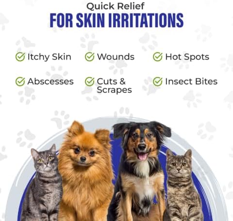 Colloidal Silver for Dogs & Cat Wound Care, Immune Support & Skin Solution - All Pet Health Care for Itch, Sores, Wounds, Hotspots & More with Syringe (32 oz)