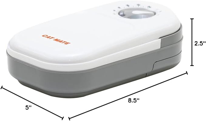 Cat Mate C100 Single Meal Automatic Pet Feeder for Cats and Small Dogs (no ice Pack)