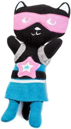 Jax & Bones Squeaky Dog Toys - 11" Tough Wool Squeak Toy for Dogs - Reinforced Seams for Moderate Chewers | Kicky The Cat