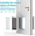 3-Flaps Steel Cat Door for Exterior Doors with Sliding Lock Panel, Extreme Weather Pet Door for Cats, Small Kitty Doggie Door, Insulated Dog Doors for Door, Telescoping Tunnel (Pets Up to 12 Lb)