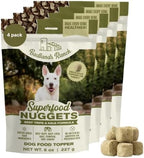 Superfood Nuggets- Premium, Freeze-Dried raw Dog Food Topper or Treat. Powerful Nutrient-Dense Ingredients. No Artificial additives. Beef Tripe and Kale Formula 8oz - 4pk Bundle