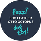 Eco Leather Otto Octopus Natural and Tough Dog Toys - Long Lasting Chew Toys for Aggressive Chewers - Strong Dog Toy for Dogs and Puppy