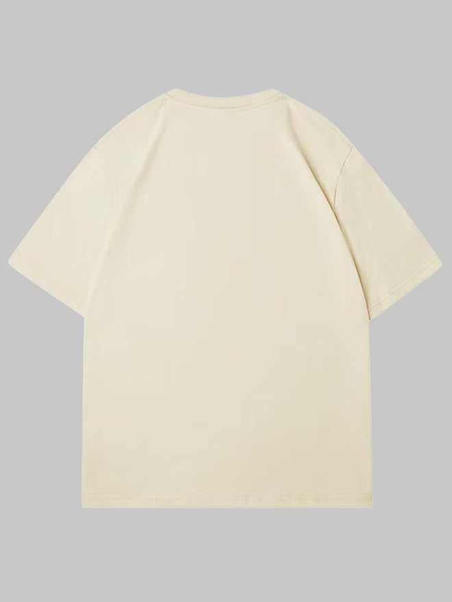 Verdusa Women's Lips Print Graphic Tees Y2k T Shirts Summer Crew Neck Vintage Going Out Tops