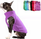 JACKO & CO - Fleece Vest Sweater with Leash Ring - Soft Lightweight Breathable for Puppies Small Medium Dogs, Kitten, Cats, Chihuahua - Warm for Fall/Autumn/Winter (Purple, Medium 6-10lbs)