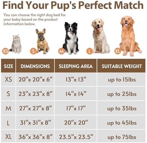 JOLLYVOGUE Calming Dog & Cat Bed for Large Dogs, Anti-Anxiety Donut Cuddler Cozy Soft Round Bed with Anti-Slip Bottom, Fluffy Faux Fur Plush Cushion Beds for Medium Dogs (36")