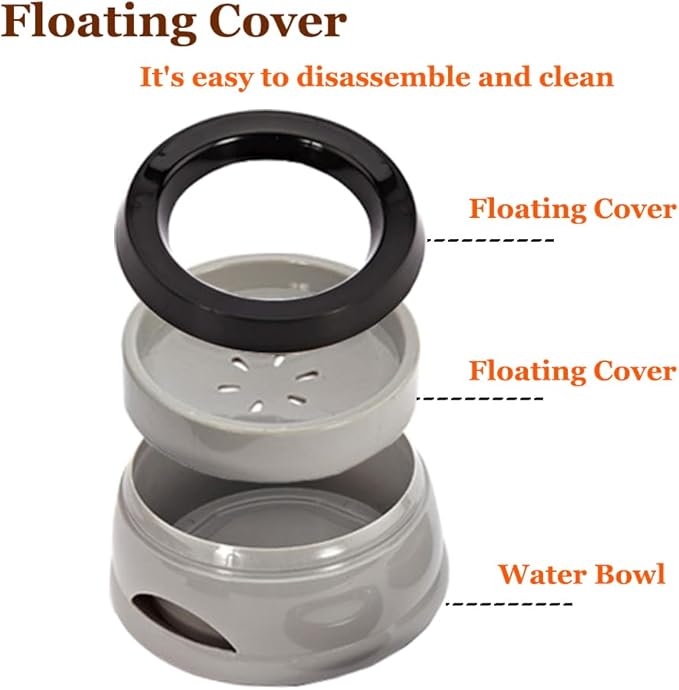 Dog Water Bowl 25oz No Spill Pet Water Bowl Large Capacity Slow Water Feeder, Spill Proof Pet Water Dispenser Vehicle Carried Slow Drinking Travel Water Bowl for Dogs/Cats/Pets (Green)