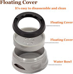 Dog Water Bowl 25oz No Spill Pet Water Bowl Large Capacity Slow Water Feeder, Spill Proof Pet Water Dispenser Vehicle Carried Slow Drinking Travel Water Bowl for Dogs/Cats/Pets (Blue)