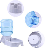 Pet Feeder and Water Dispenser Premium Quality Self-Dispensing Gravity 1 Gallon Large Capacity Pet Feeder, 3.8 Liters Capacity Pet Waterer