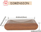 FluffyDream Cat Scratcher Cardboard, Scratching Pad House Bed Furniture Protector, Infinity Shape (Wood, Reversible Wood)