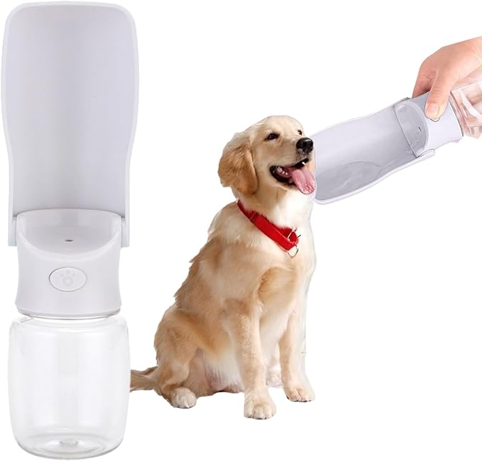 Portable Pet Travel Water Bottle 350 ml, Lightweight Portable Dog & Cat Drinking Dispenser