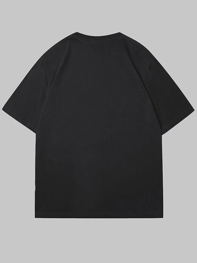 Verdusa Women's Lips Print Graphic Tees Y2k T Shirts Summer Crew Neck Vintage Going Out Tops