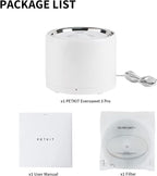 PETKIT Eversweet 3 Pro Cat Water Fountain with Wireless Pump, 1.35L/46oz Stainless Steel Pet Fountains for Cats Indoor, Automatic Water Dispenser Ultra Quiet, App Monitoring