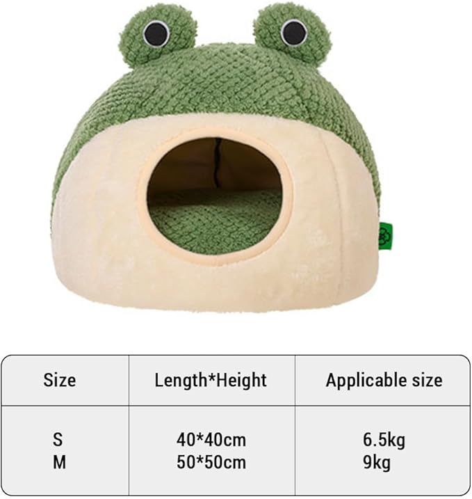 Cat Bed Ultra-Soft 2-in-1 Plush Cat Bed Indoor Cat House Bed Pad with Removable Cushion - Relieves Muscle, Joint Pressure for Ultimate Pet Comfort, Anti-Slip Design, Washable (Medium)