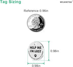 MYLUCKYTAG Stainless Steel QR Code Dog ID Tags Cat Tags - Pet Online Profile - Scan QR Receive Instant Pet Location Alert Email