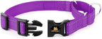 PLUTUS PET Reflective Martingale Collar with Quick Snap Buckle,No Pull Dog Choker Collar for Small Medium Large Dogs,M,Purple