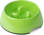 SUPERDESIGN Slow Feeder Dog Bowl Cat Bowl 1 Cup Slow Feeding Dog Bowl for Small Medium Breed Anti Gulping Healthy Eating Interactive Bloat Stop Alternative Non Slip Puzzle Dog Food Bowl, Green