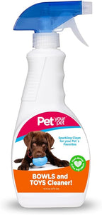Dog Bowls and Toys Cleaner – Cleaning Spray for Pet’s Toys & Bowls with Plant-Derived Ingredients – Multipurpose Spray for Clean Products - Indoor/Outdoor Dog Lovers Essentials