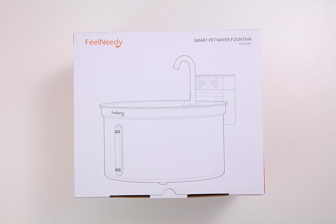 Wireless Cat Water Fountain [Water & Battery Separation] FEELNEEDY Automatic Pet Water Dispenser with Motion Sensor, 3.5L/118oz 4000mAh Battery Operated Water Fountains for Cats Dogs