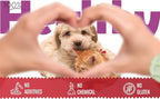 Freeze Dried Chicken Cat & Dog Waffle Treats - Made with Human Grade Chicken Breast & Liver - 5 Natural Flavors - Healthy, Tasty, Dry Food for Indoor Cats, Dogs - Inspected & Tested in USA