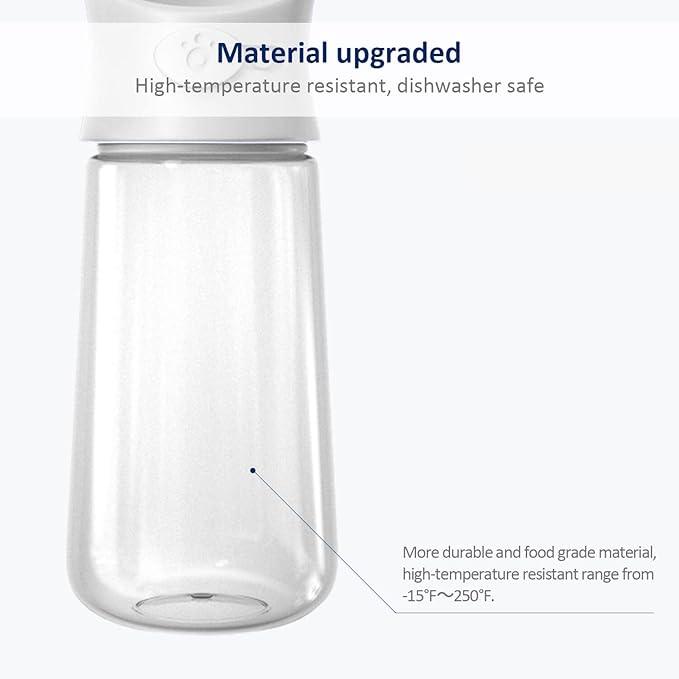 WePet Portable Dog Water Bottle, 19 OZ, Leak Proof Puppy Water Dispenser with Drinking Feeder for Pets Outdoor Walking, Hiking, Travel, Food Grade Plastic