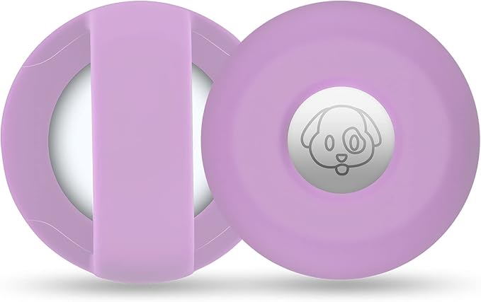 for Airtag Holder for Dog Collar, Cibaabo Silicone Air Tag Case Cover Compatible with Apple Airtags for 0.8-1.2inch Cat Pet Collar Harness Loop