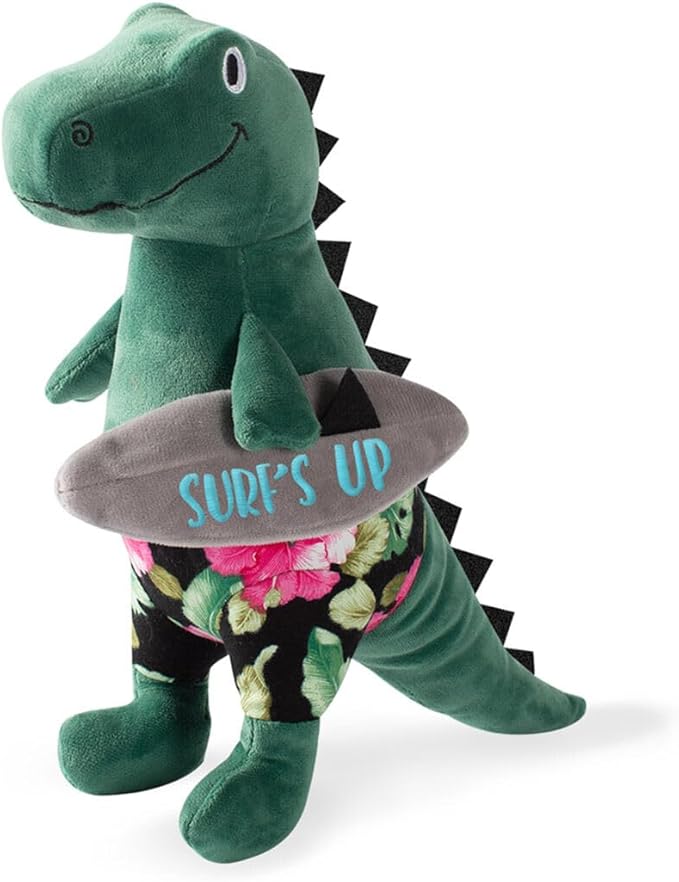 Fringe Studio Plush Dog Toy with Squeaker, Surf’S Up, Dude! PetShop Collection (289623)