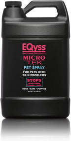 EQyss Micro-Tek Pet Itch Relief Spray - Soothes Dry Irritated Skin, Stops Itching, Scratching, Biting, Licking Hot Spots - for Cats & Dogs (128 oz)