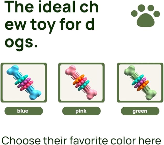 Puppy Teething Toy – Dog Chew Toy for Small Dogs and Puppies, Interactive Puppy Toy for Teething, Dog Teeth Cleaning Aid