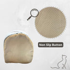 Cat Beds for Indoor Cats, Modern Cat Bed Cave with Cover and Soft Removable Pillow, Calming Pet Bed with non-slip bottom