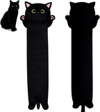 Long Cat Plush Long Cat Body Pillow, 33" Cute Black Cat Stuffed Animals Cat Plushie, Soft Cartoon Cat Plush Pillow Kawaii Stuffed Cat Toys for Kids Girls Boys,Gifts for Birthday Halloween