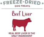Organic Freeze Dried Dog & Cat Treats - Single Ingredient, Grain Free Food Toppers for Healthy Pets, No Fillers or Preservatives (1 Bag, Beef)