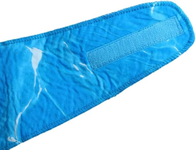ALL FOR PAWS Dog Cooling Bandana, Cooling Bandanas for Small Dogs, Ice Dog Bandanas, Cooling Neck Wraps for Dogs, Chill Out Blue Neck Cooler (S)