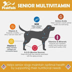 Senior Multivitamin for Dogs – 350 Chewable Tablets with MSM, Superoxide Dismutase