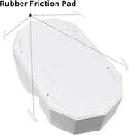 Sfozstra Gravity Water Bowl Dispenser : Automatic 4L White Cat Stainless Steel Feeder Without Filters for Pets Indoor/Outdoor by Owners