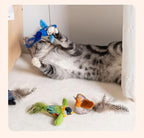 Interactive Chirping Bird Cat Toy with Catnip – Automatic Self-Play & Exercise Toy for Indoor Cats, Soft Feathered Bird Design with Realistic Sounds, Perfect for Kittens & Small Dogs