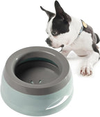 Dog Water Bowl 25oz No Spill Pet Water Bowl Large Capacity Slow Water Feeder, Spill Proof Pet Water Dispenser Vehicle Carried Slow Drinking Travel Water Bowl for Dogs/Cats/Pets (Blue)