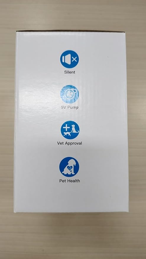 108oZ Cat Water Fountain, Pet Waterer Fountain with Ultra Silent Pump, Activated Carbon Filter Keep Water Fresh, Faucet Design, Anti Sputtering, Suit for All Kinds of Cat