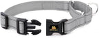 Plutus Pet Reflective Martingale Collar with Buckle - Durable and Adjustable Training Collar for No Pulling, Dog Choker Collar for Small Medium Large Dogs, Gray, S