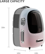 PETKIT Cat Backpack Carrier with Inbuilt Fan & Light, Airline-Approved Pet Backpack Bubble for Kitty Small Dog, Detachable Dog Backpack with Padded Strap for Travel, Hiking, Walking & Outdoor