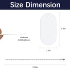 18 pcs Sublimation Dog Tags Blanks,Sublimation Necklace Blank Metal Sublimation Tag Pendants Double Sided Blank Sublimation Tags,Dog tag Chain Dog tag Sublimation Blank Metal