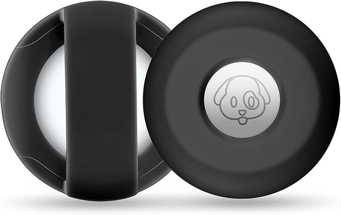 for Airtag Holder for Dog Collar, Cibaabo Silicone Air Tag Case Cover Compatible with Apple Airtags for 0.8-1.2inch Cat Pet Collar Harness Loop