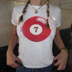 Baby Tees Y2k Shirt 2000s Fashion Cute Shirts 90s Outfit Woman Graphic Tees Y2k Vintage Clothes