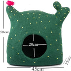 Luxurious Eco-Friendly Merino Wool Cat Cave Bed Sloth - Foldable Hideaway Pod for Indoor Cats - Premium Felt Kitten Beds - Covered Cat House for Ultimate Cozy Comfort by Woolygon