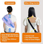 Dog Sling Carrier – Ice Silk Dog Slings for Small Dogs up to 10 lbs, Breathable Dog Carrier Sling with Adjustable Safety Strap & Buckle, Portable Cat Sling Carrier (Purple)